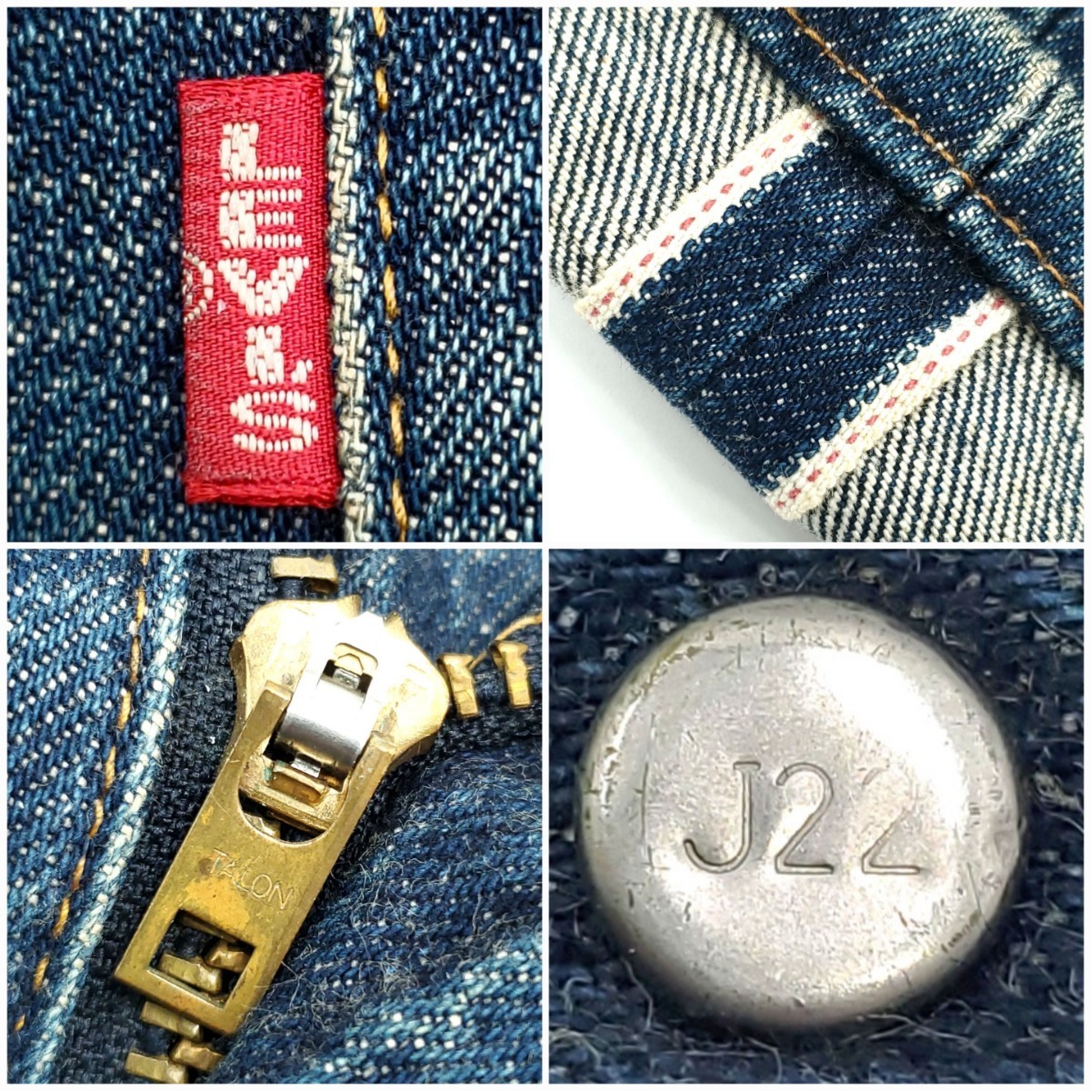 廃番 良色★Levi's 504ZXX★W32日本製ビンテージ復刻ジーンズリーバイスビッグE赤耳TALONジップメンズデニムレプリカLVC501XX好きも SZP99