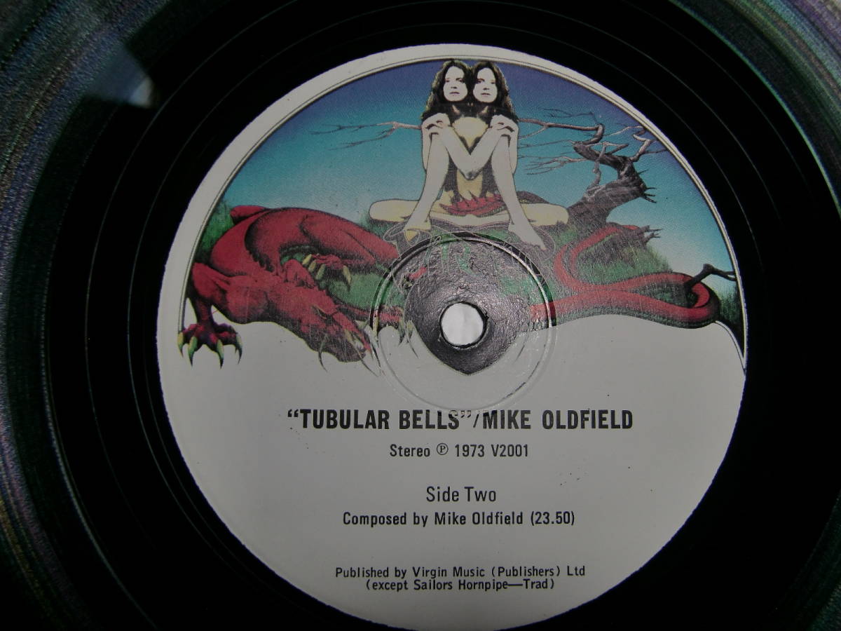 【国内初版LP】 Mike Oldfield マイク・オールドフィールド/Tubular Bells チューブラー・ベルズ　初版のみUK仕様盤　（レプリカ帯付き）_UK原盤仕様