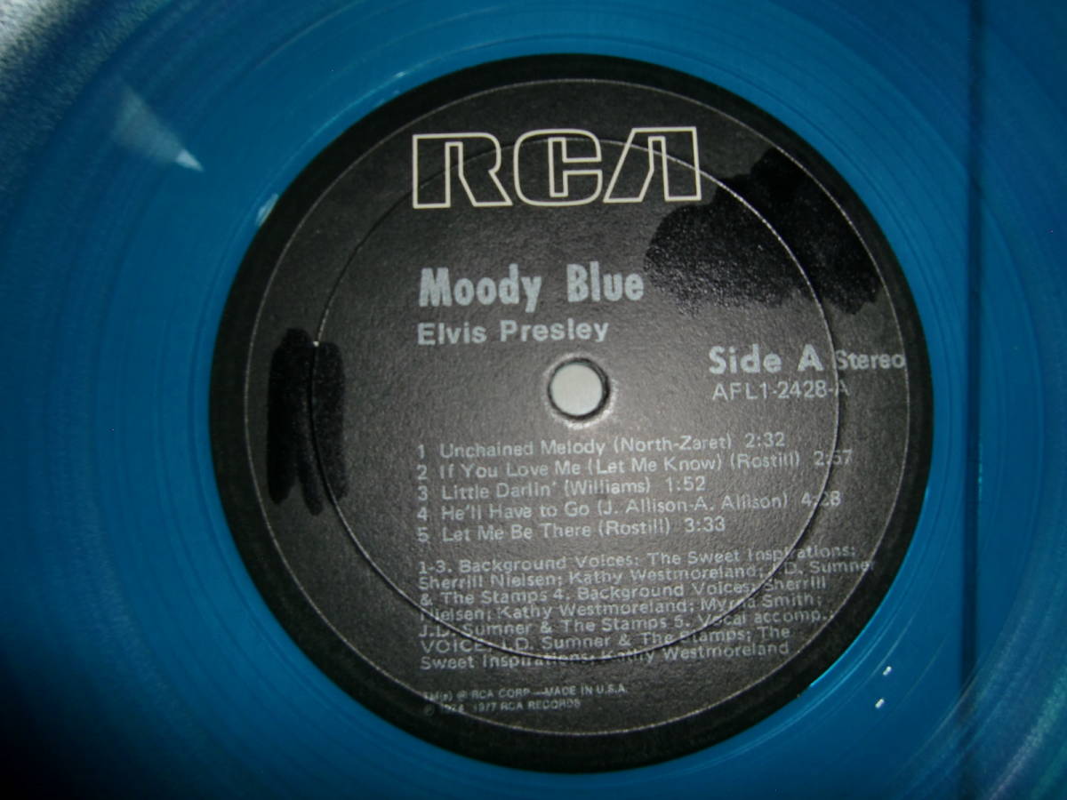 『LP』(US盤) エルヴィス・プレスリー/Elvis Presley ELVIS Moody Blue_画像5