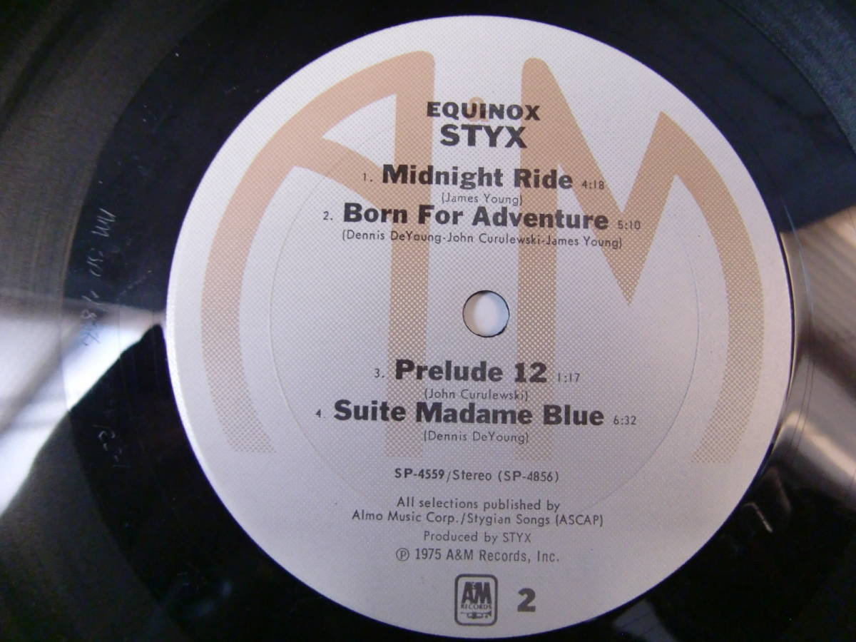 『LP』(USオリジナル盤) The Styx Equinox　　邦題（分岐点） レコードナンバー SP4559 AM Rcords　（ORG)_画像6