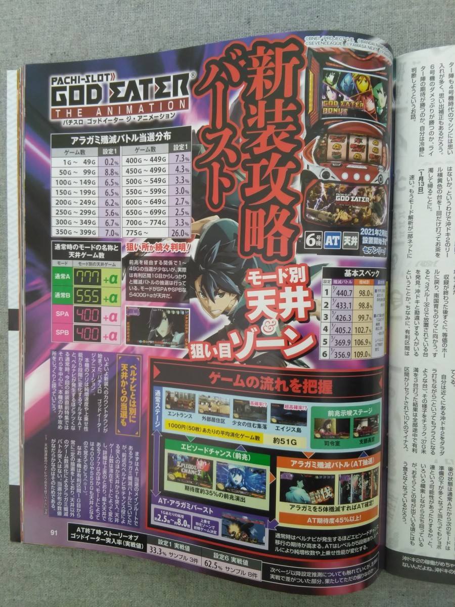 特2 53207 / パチスロ必勝ガイド 2021年3月号 機械割100％超 絶対に負けない台選び 政宗３ パチスロ バイオハザード７KING黄門ちゃま_画像4