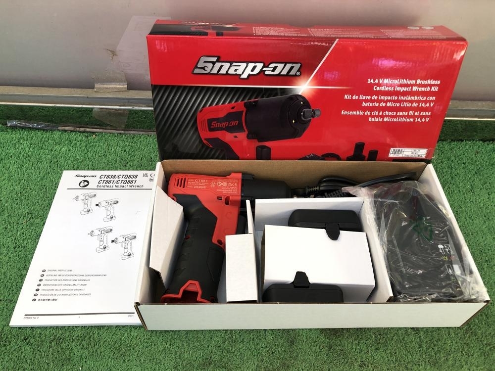 015●未使用品・即決価格●Snap-on スナップオン 3/8コードレスインパクトレンンチ CT861J2_画像1