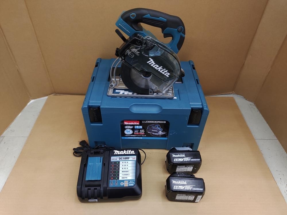 010■おすすめ商品■マキタ makita 150mm充電式チップソーカッタ CS553D バッテリ×2 充電器_画像1