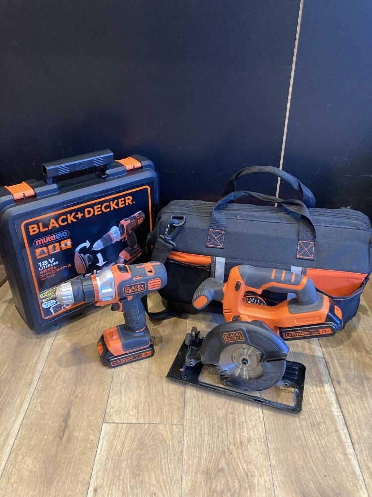 019■おすすめ商品■BLACK&DECKER マルチツール&マルノコセット EVO183B1 BDCCS18 バッテリー×1 充電器付属_画像1