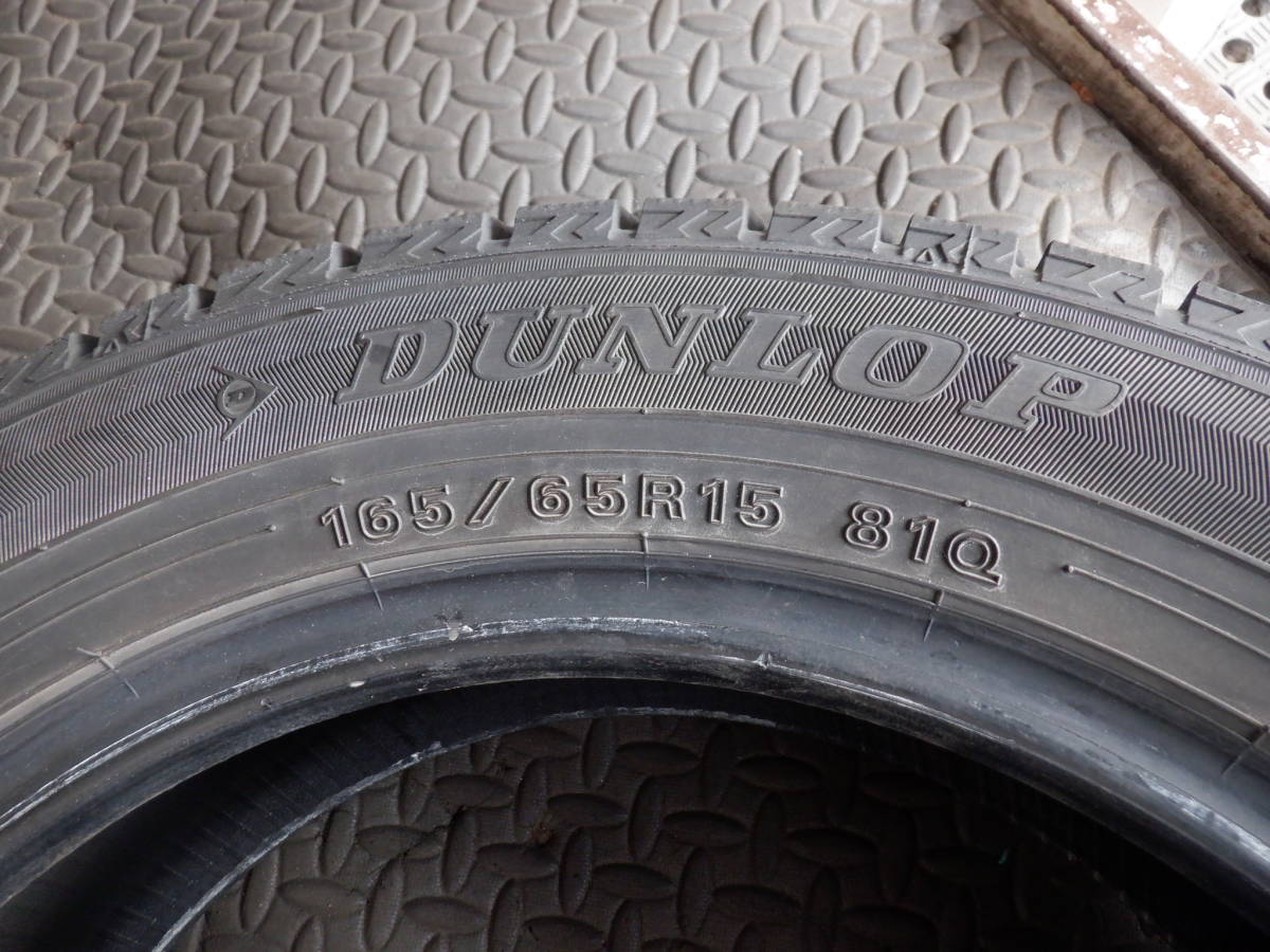 即決 中古 スタッドレス タイヤ 4本 セット ダンロップ WINTER MAXX WM02 165/65R15 溝5-6mm /50【5-33755】_画像10