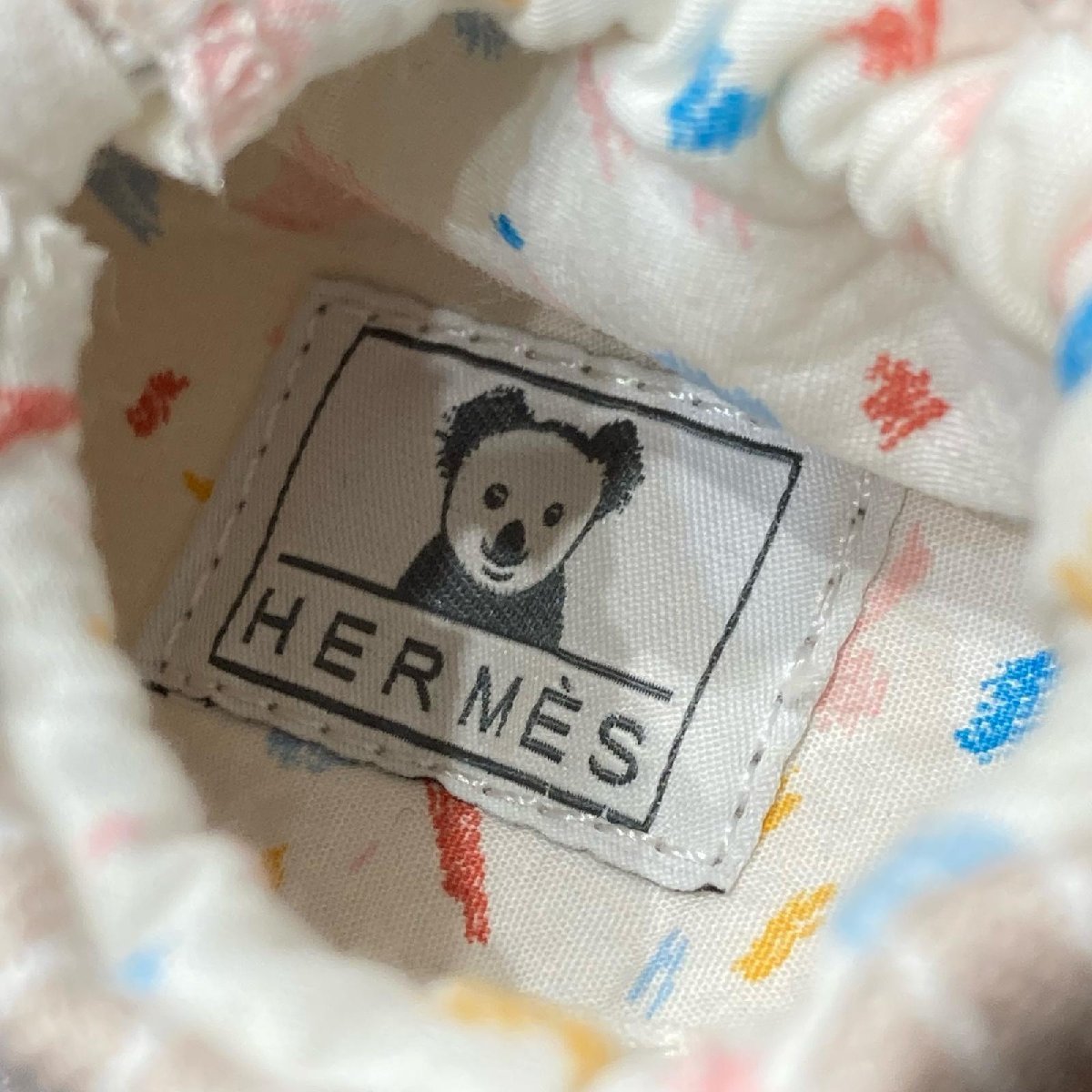 HERMES エルメス ベビーシューズ アニマル コアラ 未使用 ベージュ系_画像5