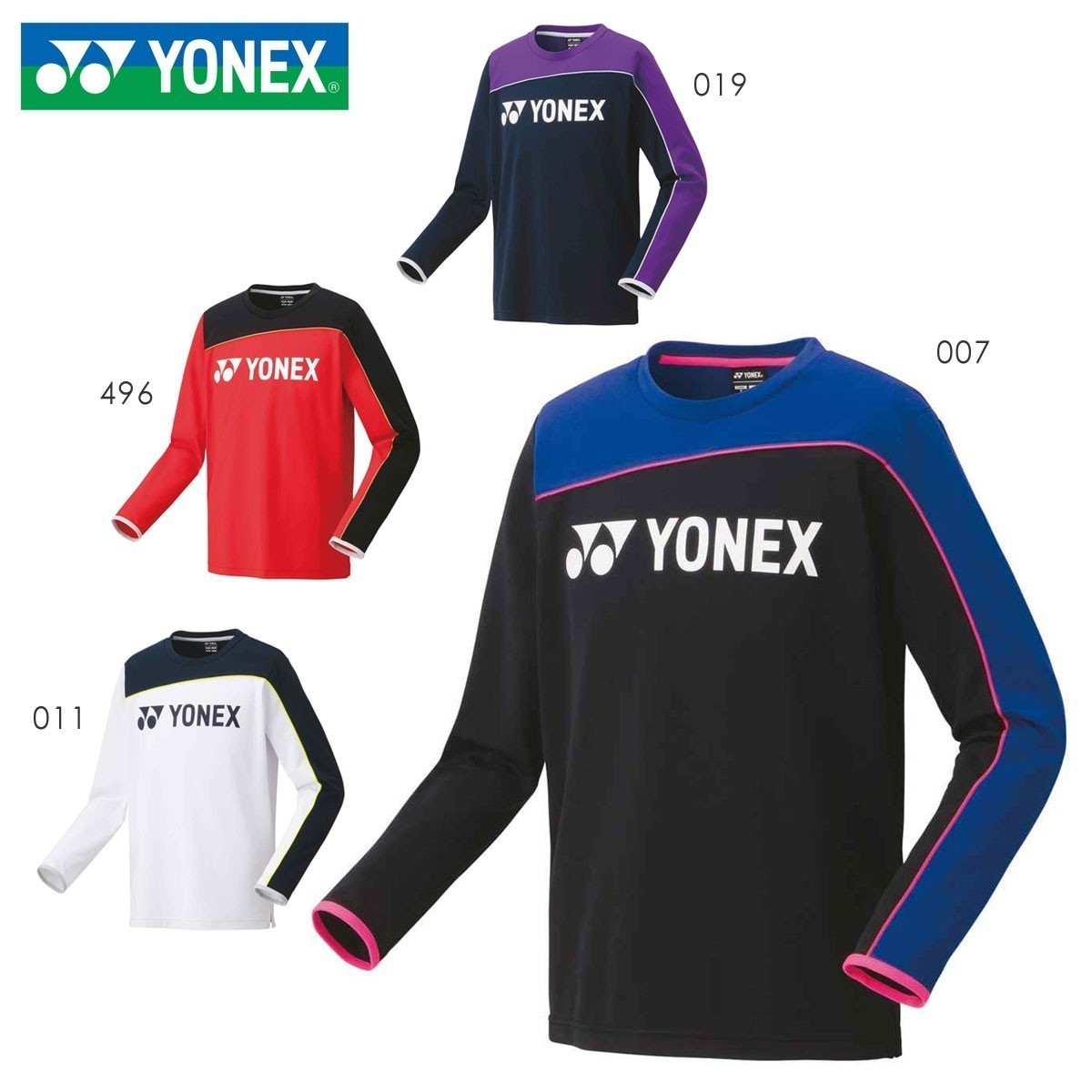 【31048 (007) O】YONEX(ヨネックス) ユニライトトレーナー ブラック Oサイズ 新品未使用 バドミントン テニス 冬物 　