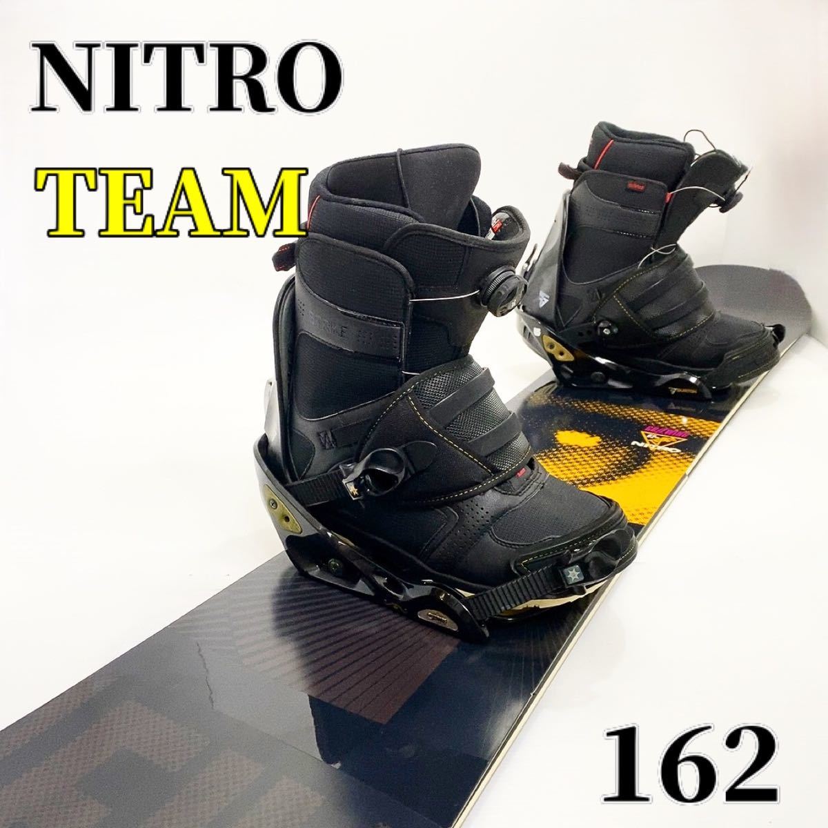 NITRO TEAM 162cm Burton CUSTOM スノーボード 3点セット _画像1