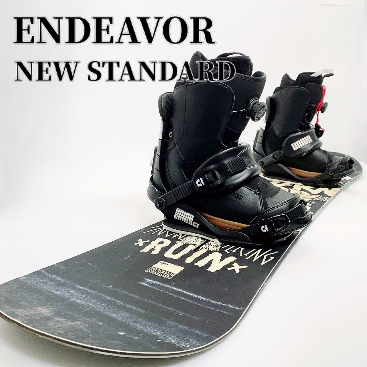 ENDEAVOR NEW STANDARD UNION スノーボード 3点セット CONTACT DEELUXE BOA_画像1