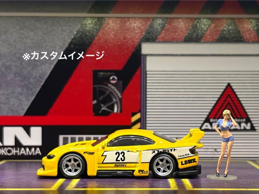 1/64 カスタムホイール　8台分　6本スポーク　シルバー＆グリーン＆ホワイト＆ブラック　トミカ、ホットウィール等のミニカーに！_画像10