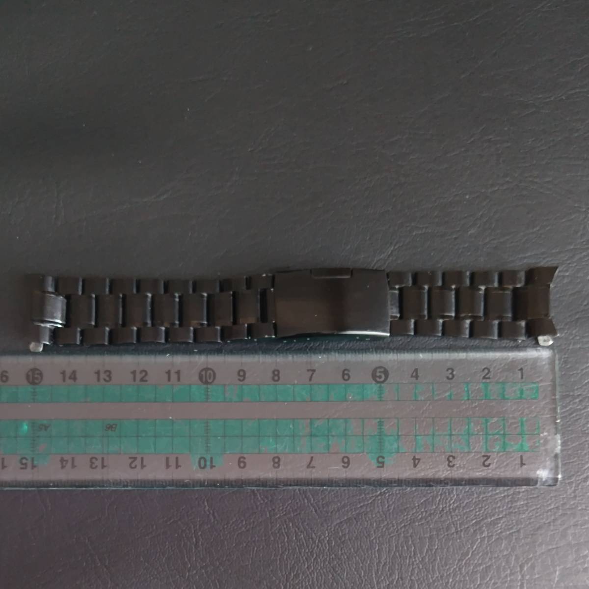 20mm　弓カン　腕時計ベルト　腕時計バンド　バックル付き　ブラック　黒　ステンレス_画像1