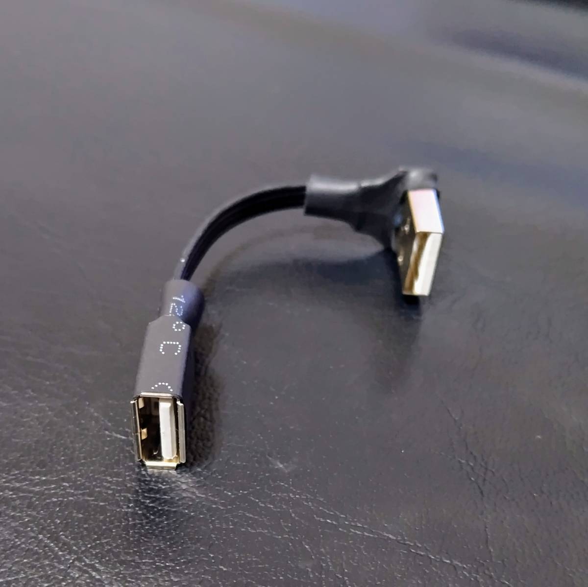 ICONSHOP 超極薄 USB延長ケーブル 3cm USB TypeA(オス-メス) IC-AA03CS (C向き)_画像1