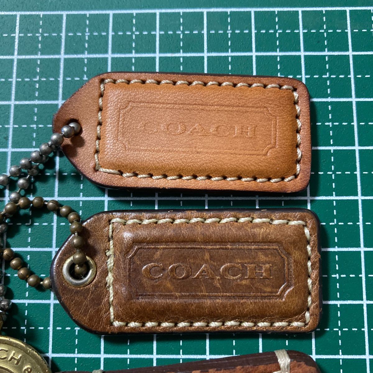 COACH チャーム タグ coach レザー キーチャーム 4点_画像2