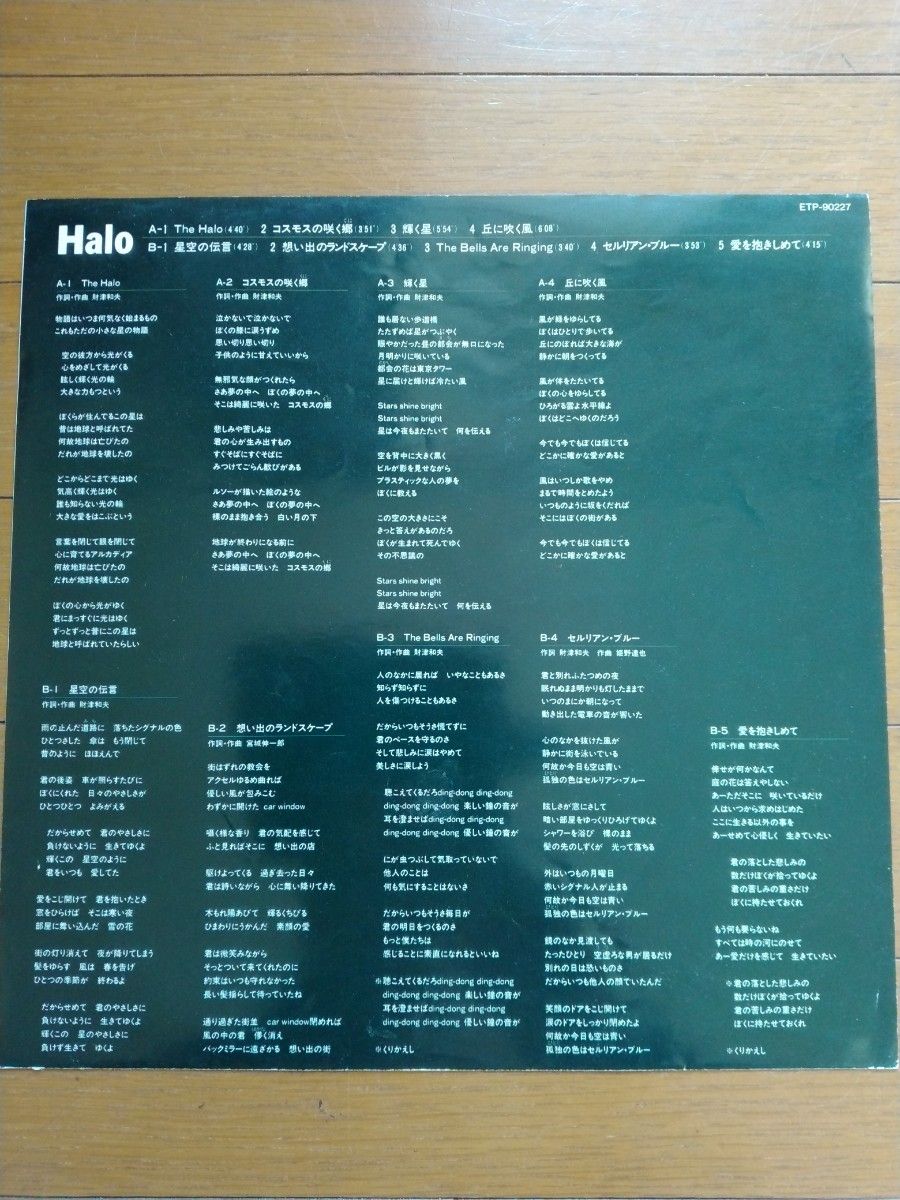 【LPレコード】チューリップ「Halo」