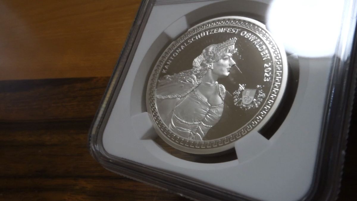 2023 スイス 現代射撃祭 50フラン銀貨 オブワルデン NGC PF68 ULTRA CAMEO