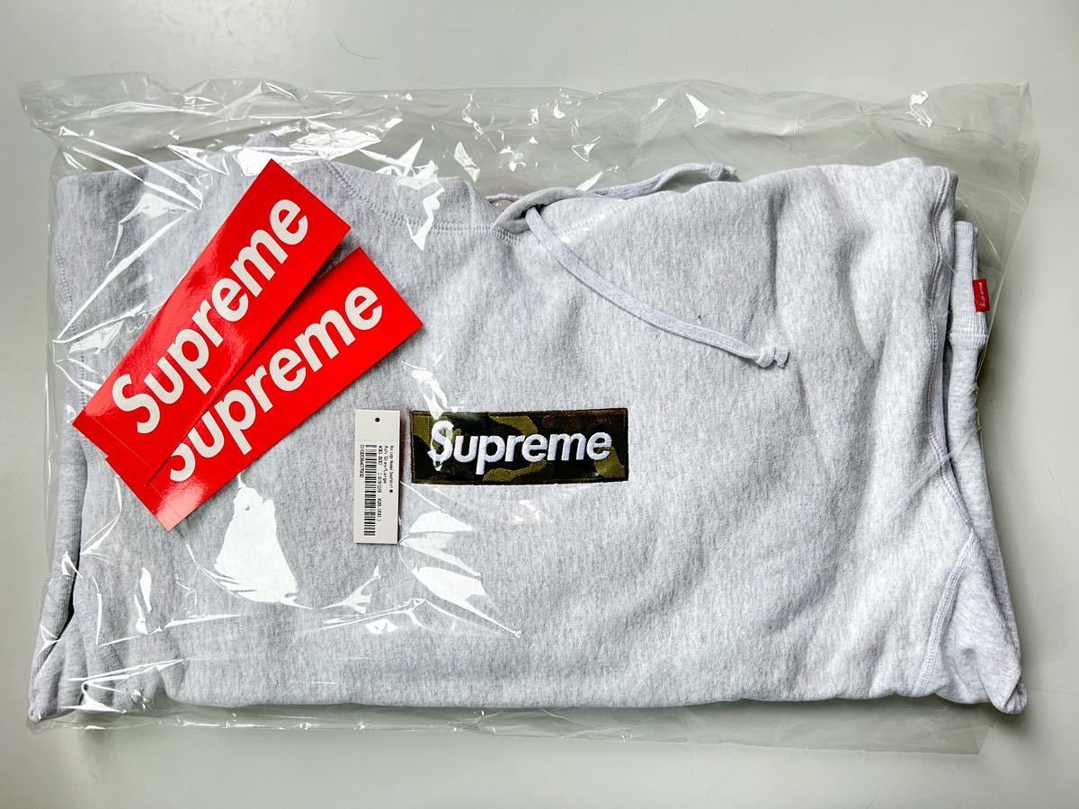 【国内購入】 Supreme Box Logo Hooded Sweatshirt Ash Grey Lサイズ 23FW シュプリーム ボックス ロゴ フーディー スウェット グレー_画像1