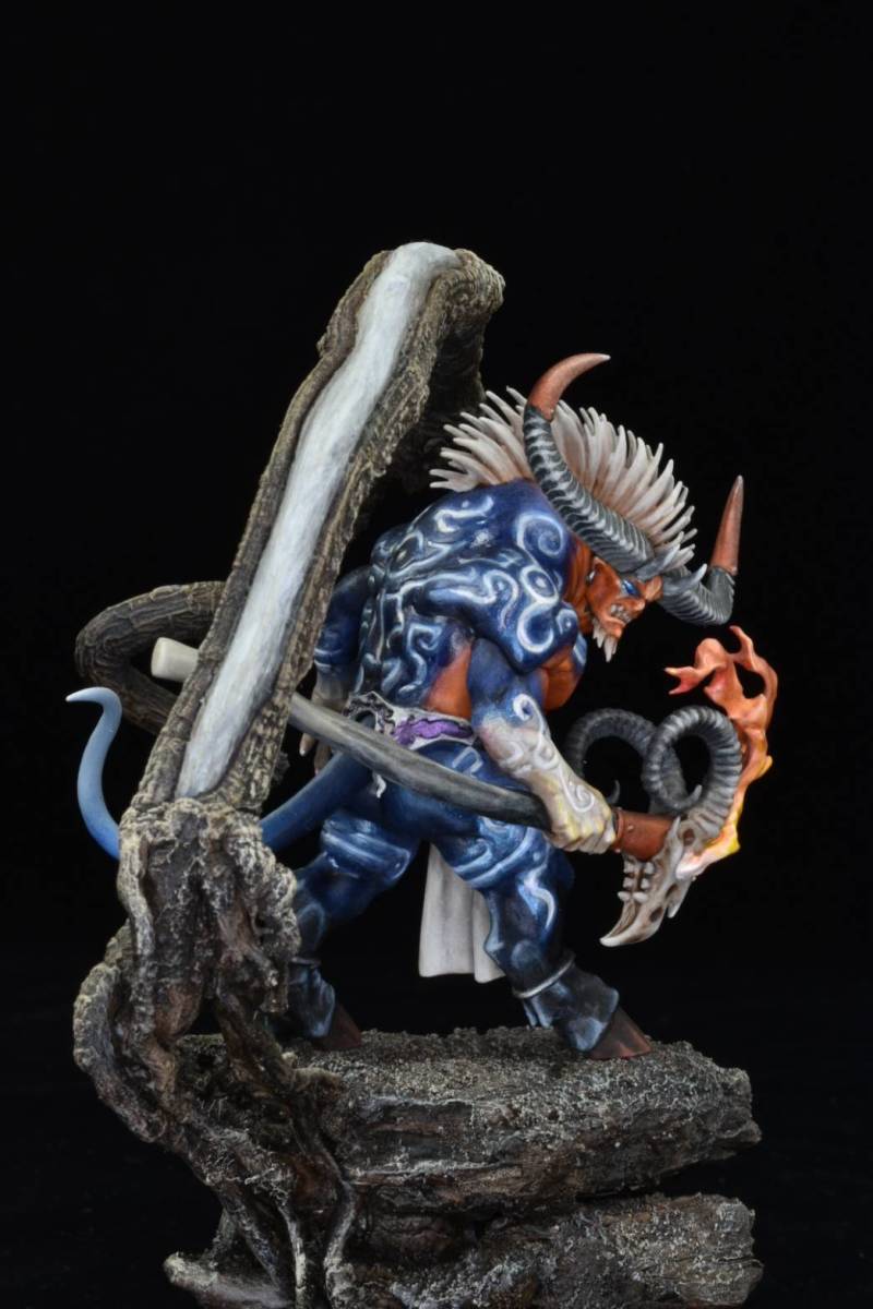 【塗装済み完成品】Warhammer ウォーハンマー AOS ティーンチ・アルカナイト オグロイド・サウマタージ プラモデル　ガレージキット_画像2