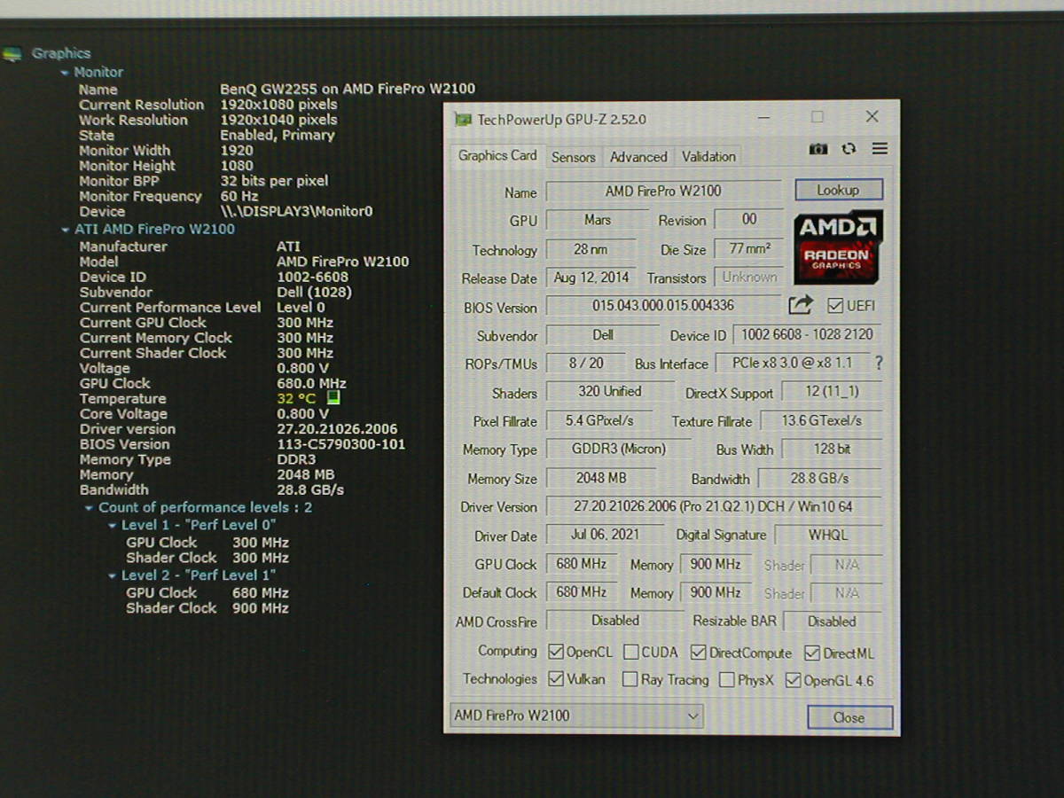 AMD　Fire Pro W2100