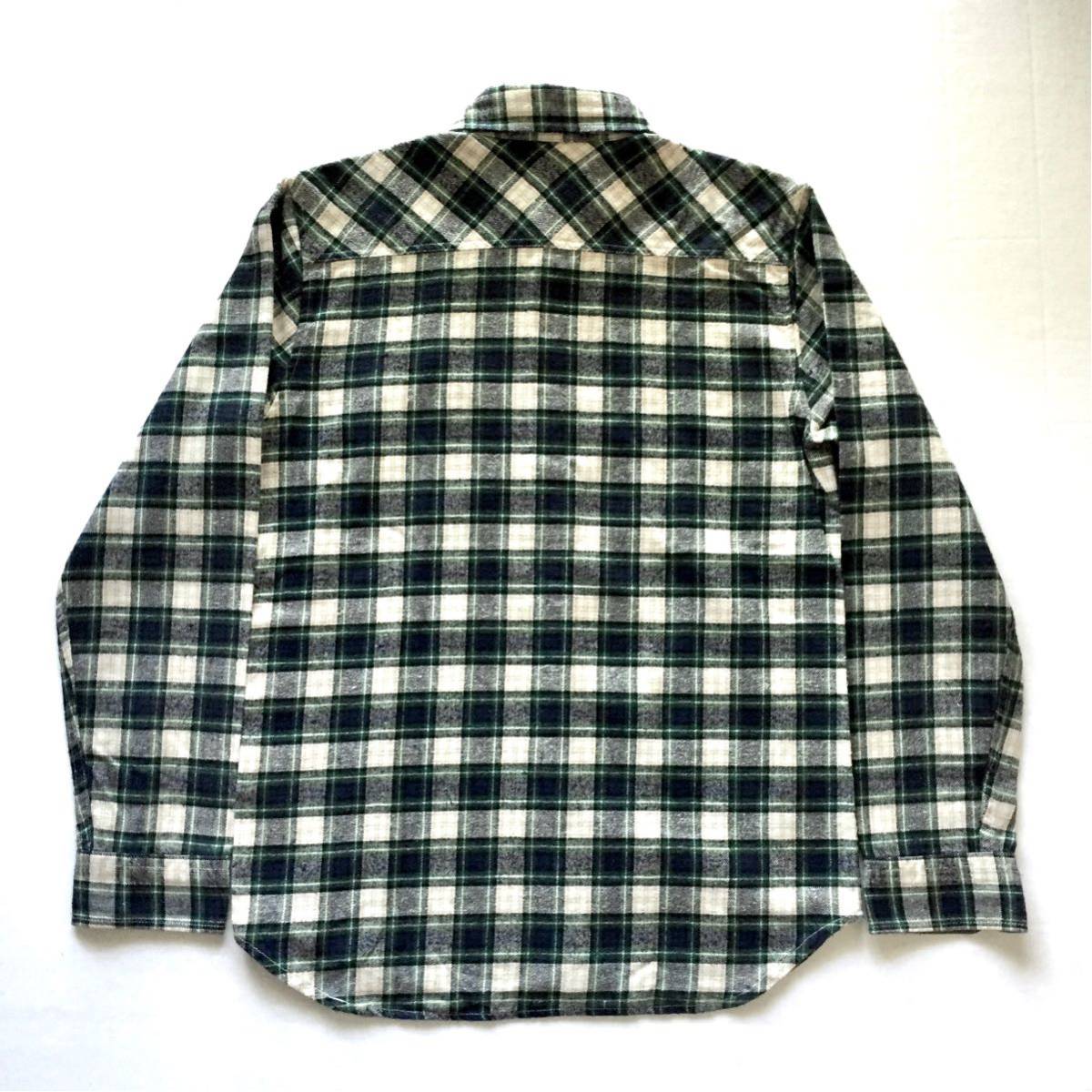 JOURNAL STANDARD Flannel Plaid shirt ジャーナルスタンダード フランネル チェックフランネルシャツ Lサイズ ワークウェア 綿フランネル_画像7