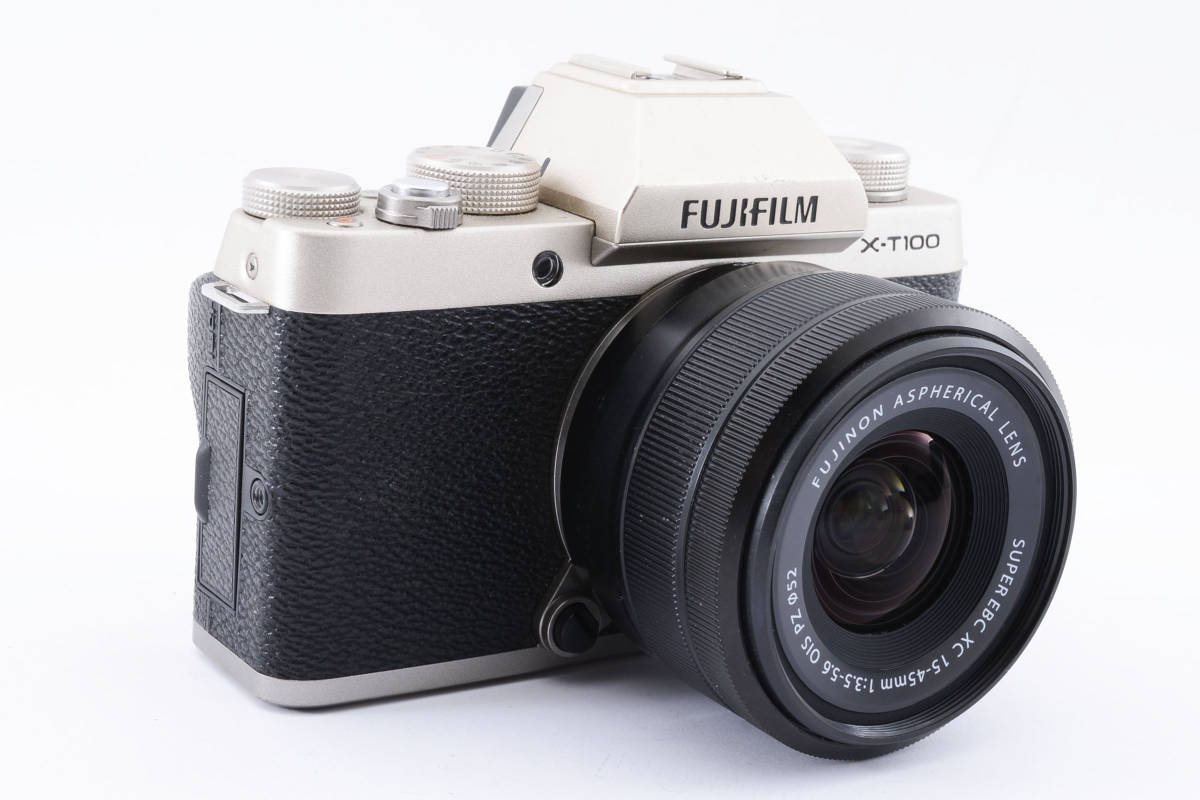 FUJIFILM X-T100 （レンズ・SDカード64GB付き）ミラーレス 一眼レフ