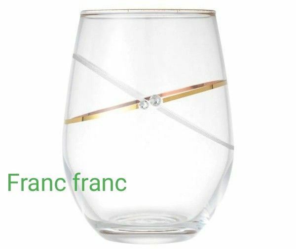 GWセール☆新品未使用☆Francfranc フランフラン スワロフスキー付きペアグラス ランチマット