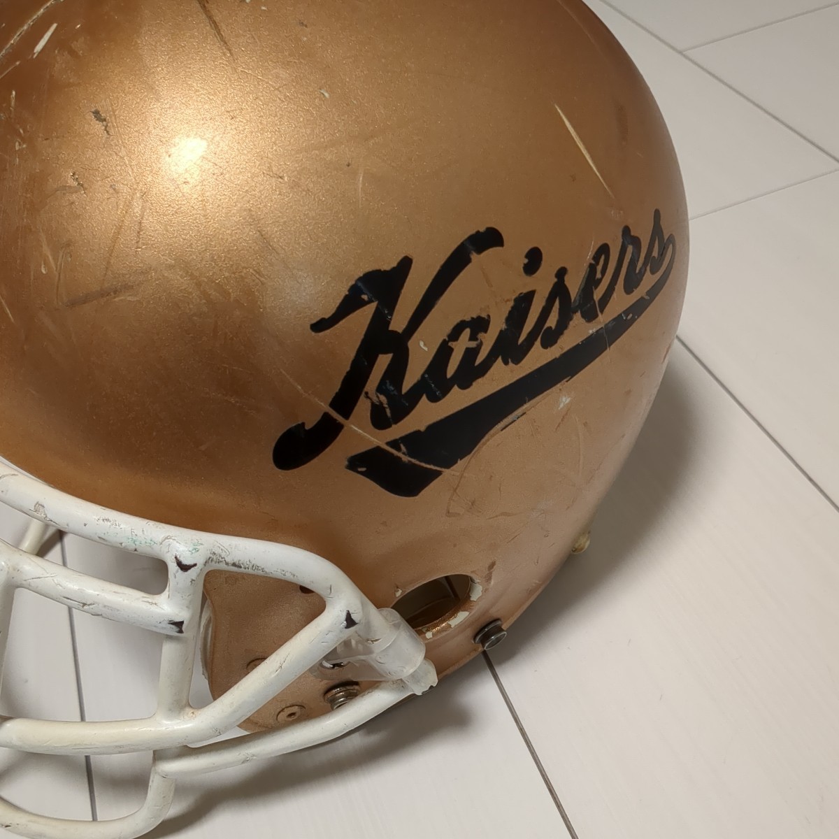 【非売品】関西大学アメフト部KAISERS選手支給ヘルメット M Riddellの画像2