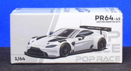 1/64 POPレース アストンマーチン ヴァンテージGT3 ASTON MARTIN GT3 ホワイト ●_画像2