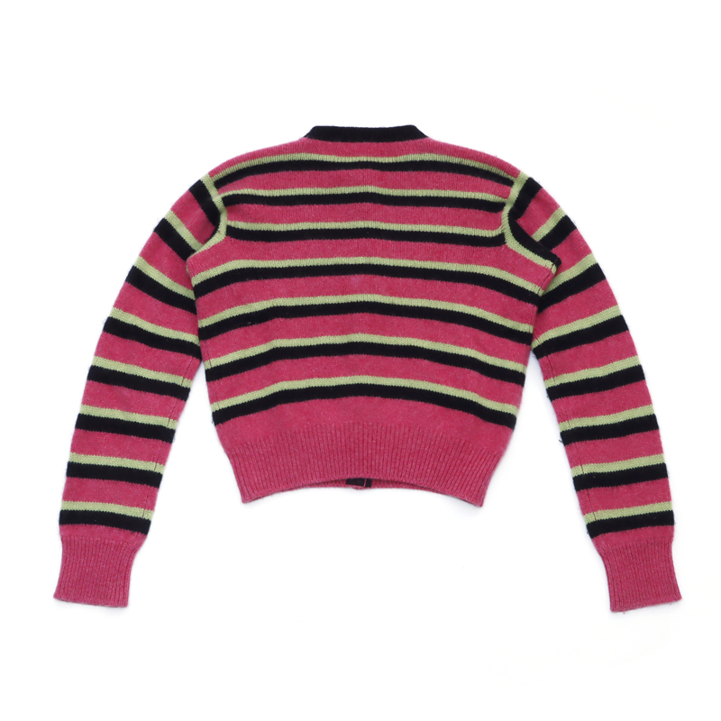  Chanel CHANEL ensemble knitted ensemble 1996 year cashmere pink × green × black 