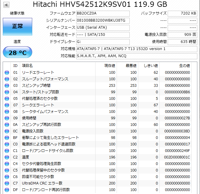 ★送料無料★動作品　iVDR-S カセットハードディスク　120GB　ホワイト　マクセル/maxell　アイヴィ　M-VDRS　Wooo対応　②