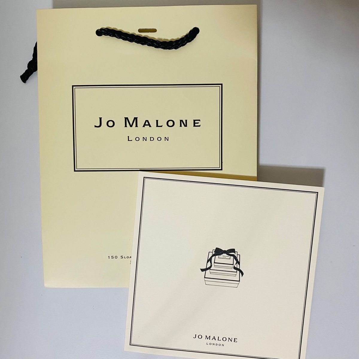 Jo Malone ジョーマローン  紙袋 メッセージカード　ショッパー　ジョーマローンロンドン　ギフト　セット　プレゼント