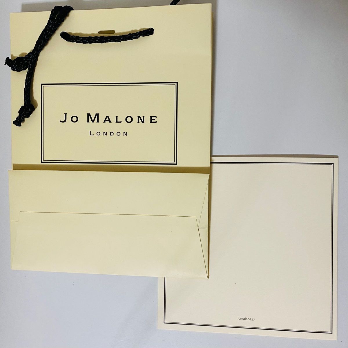 Jo Malone ジョーマローン  紙袋 メッセージカード　ショッパー　ジョーマローンロンドン　ギフト　セット　プレゼント