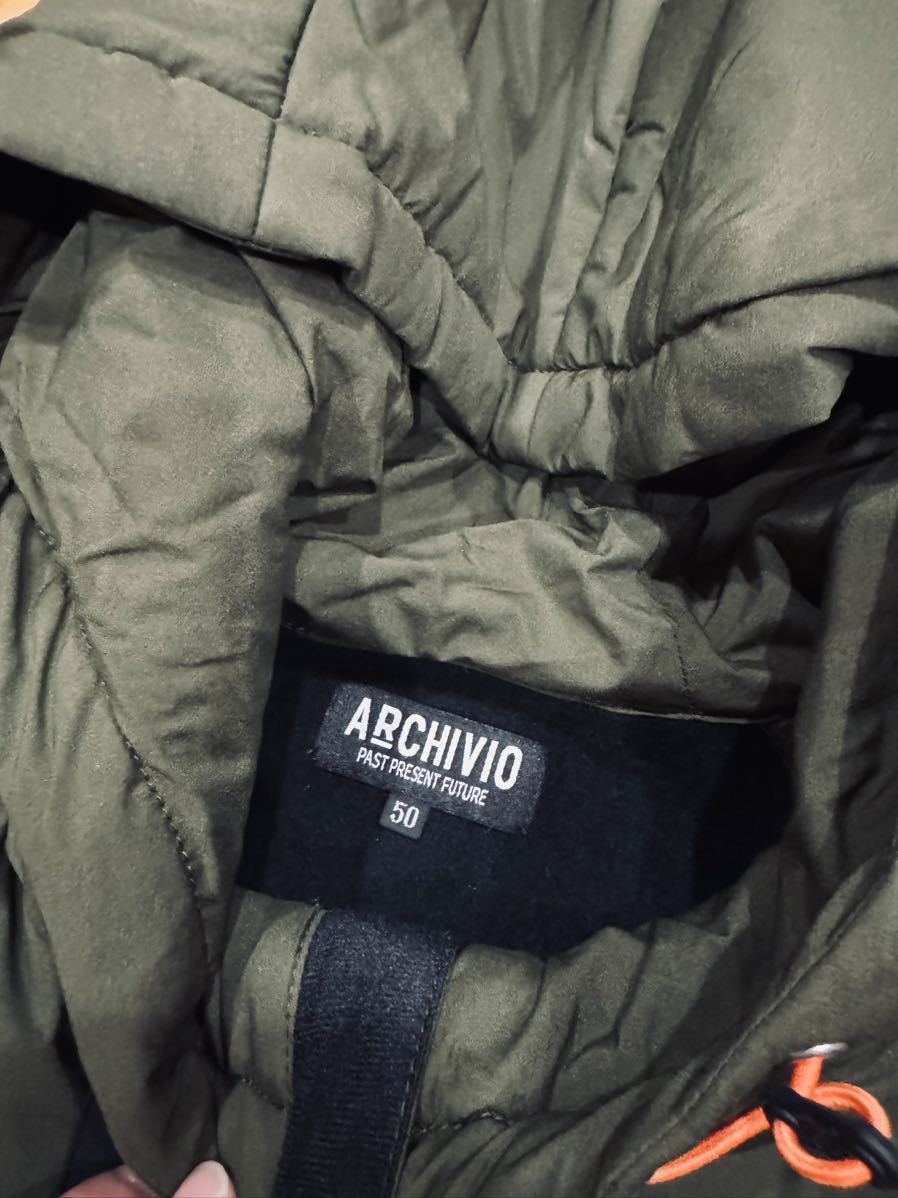 [ unused goods!]ARCHIVIOaruchibio Golf wear reverse side nappy cotton inside Zip Parker jacket 50 size 