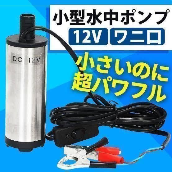 水中ポンプ 12V 小型 ワニクリップ ライブウェル ビルジポンプ クランプ 農業 海水 家庭用 汎用 キャンプ シャワー ボート 釣り 給水 排水_画像1