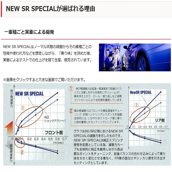 (個人宅配送可) カヤバ KYB NEW SR SPECIAL (1台分) レガシィツーリングワゴン BHE (GT30)(4WD 00/12-03/04) (NST5185R/L NSF9109)_画像3