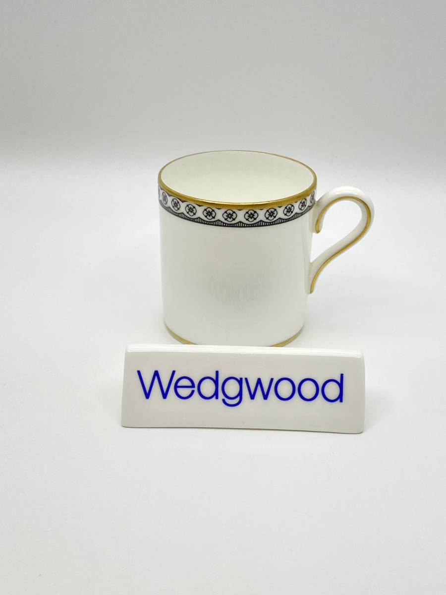 WEDGWOOD ウェッジウッド BLACK ULANDER Coffee Cup ブラックウランダー コーヒーカップ *A260_画像1