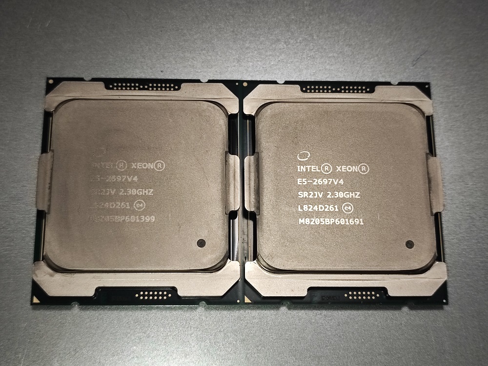 【中古】Intel Xeon E5-2697 v4 SR2JV 18C 2.3GHz 45MB 145W 2個セット（同一ロット）_画像1