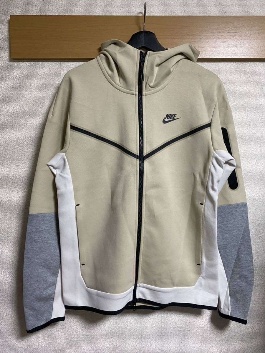 新品 日本未発売 海外正規品 NIKE TECH FLEECE セットアップ Sサイズ ベージュ グレー ホワイト ナイキ テックフリース 限定 レア