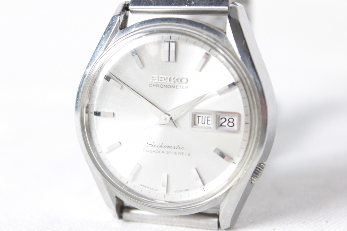  原文:16GOO SEIKO セイコーマチック クロノ39石 6246-9000 SEIKOMATIC CHRONOMETER 自動巻き メンズウォッチ 腕時計