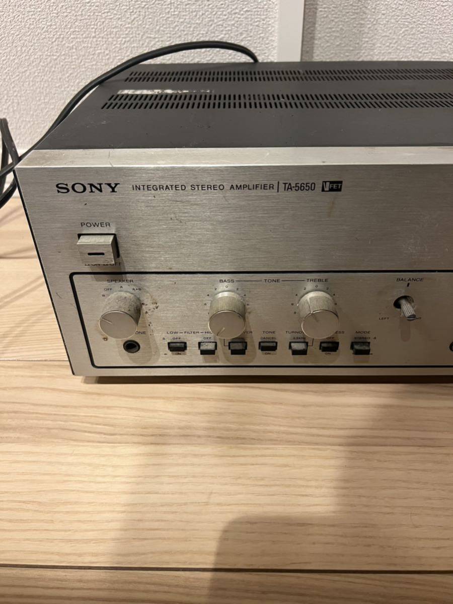 SONY ソニー TA-5650 ステレオプリメインアンプ ジャンク_画像2
