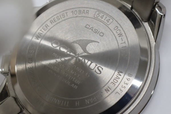  カシオ オシアナス 腕時計 OCW-T150-2AJF ブルー系文字盤 メンズ タフソーラー デイト 電波時計 チタン CASIO OCEANUS_画像6