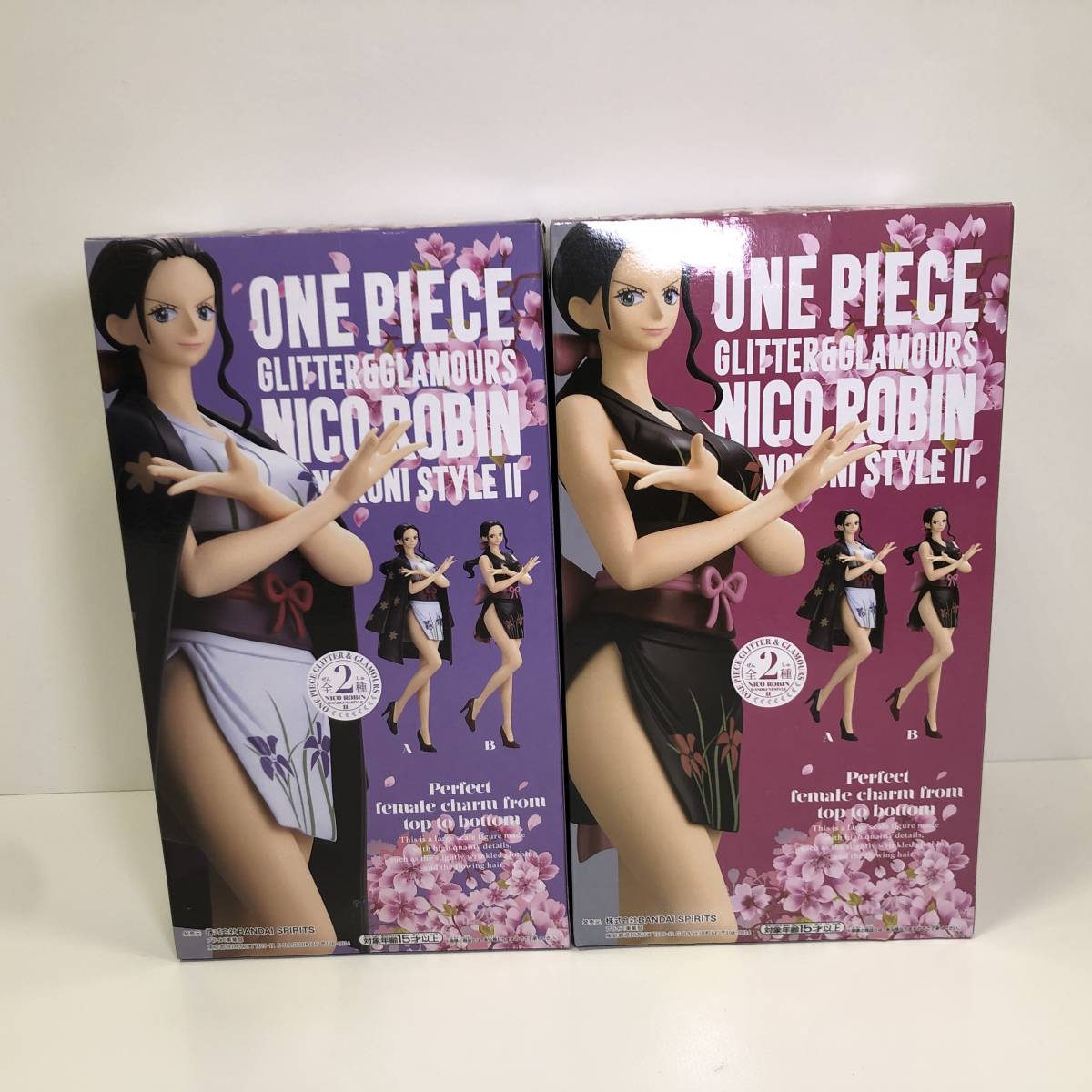 【１円～】ニコ・ロビン A B セット ワンピース GLITTER＆GLAMOURS -NICO ROBIN WANOKUNI STYLE-II ONEPIECE フィギュア【中古品】_画像2