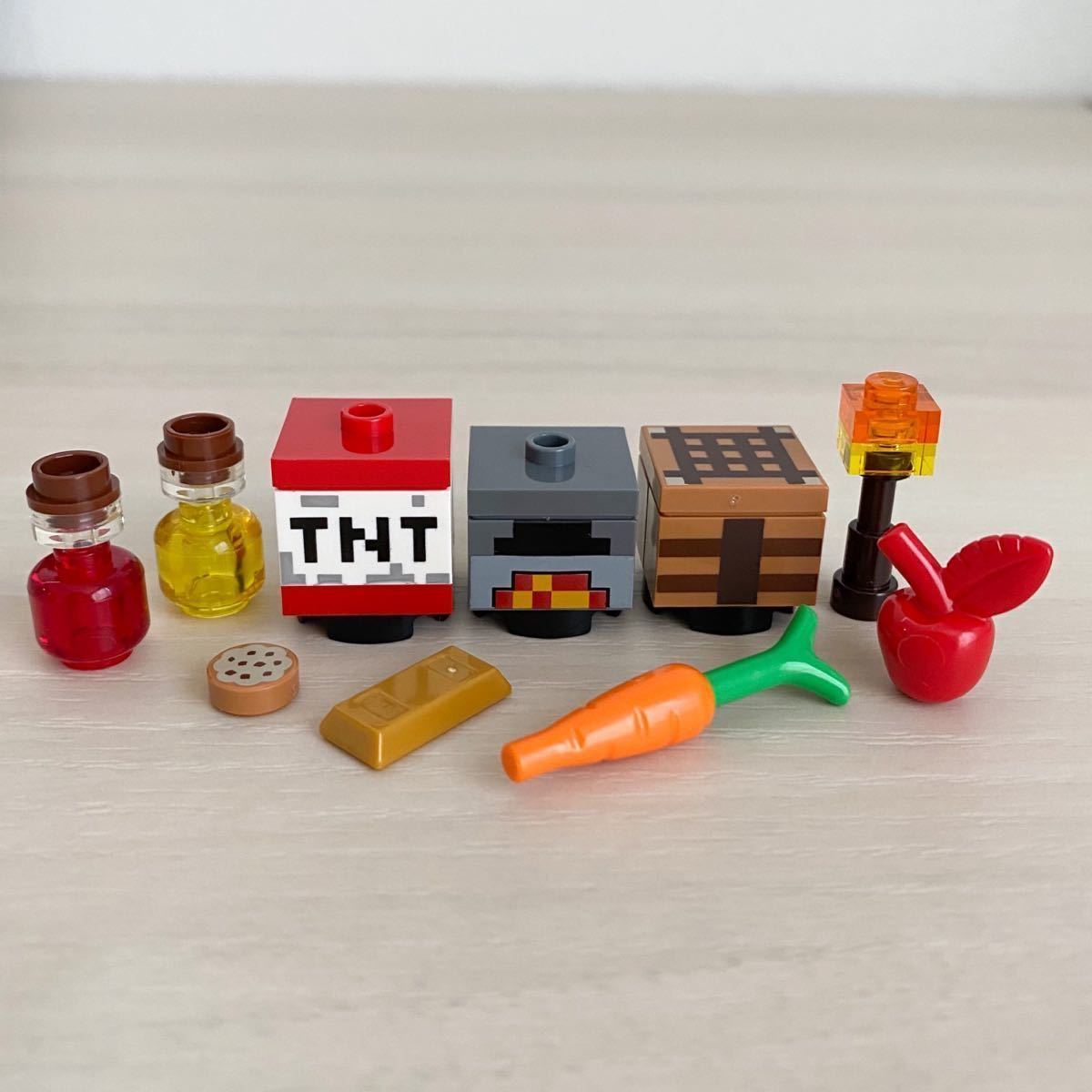 【新品・正規品】レゴ　マイクラ　TNT・かまど・作業台・ポーション・食べ物その他_画像2