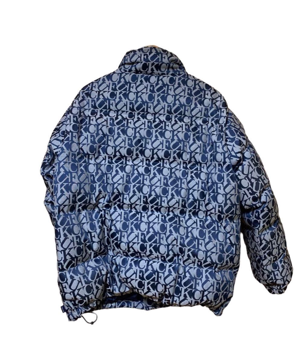 Supreme Fuck Jacquard Puffy Jacket 17AWネイビー 窪塚洋介着用 Supreme Fuck Jacquard Puffy Jacket 17AWネイビー 窪塚洋介着用