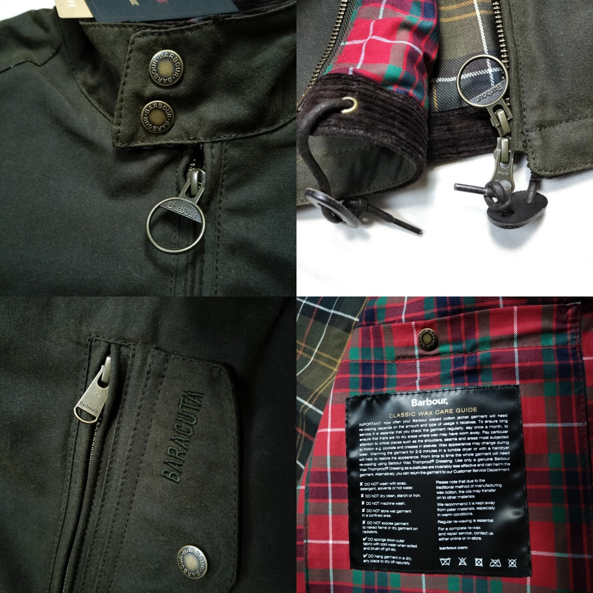 BARBOUR BARACUTA BROWN WAX JACKET G4 L 未使用 バブアー BARBOUR BARACUTA BROWN WAX JACKET G4 L 未使用 バブアー