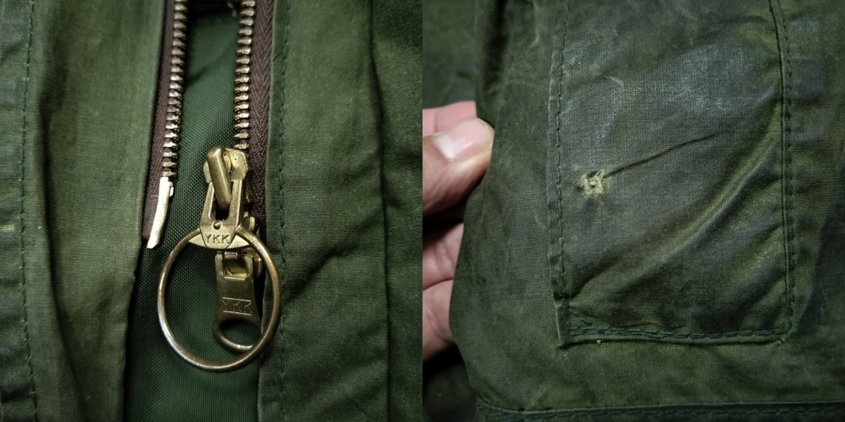 70s80s Barbour BORDER c30 ライナーベスト付 1crest バブアー