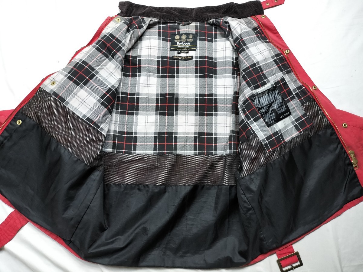 Barbour International A7 Brass XL レッド 英国製 バブアー Barbour International A7 Brass XL レッド 英国製 バブアー