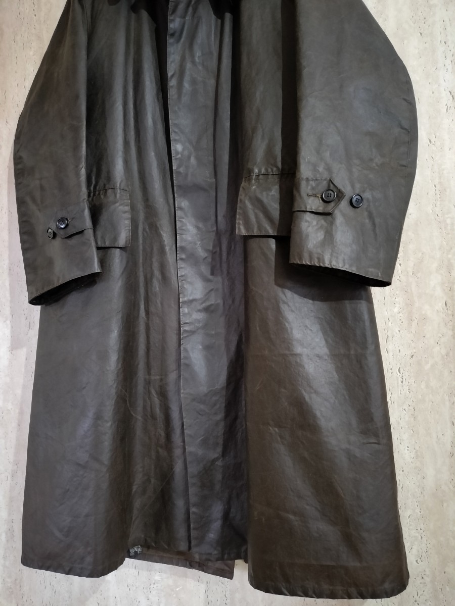 80s Barbour S/B coat c38 1980年　1crest　バブアー　シングルブレステッドコート　3/4 スリークォーター
