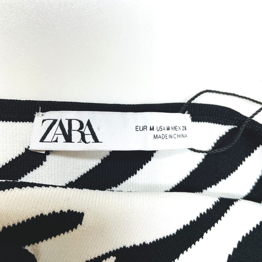 M/ ZARA ゼブラ柄 ジャガードアニマルワンピース レディース M/ ZARA ゼブラ柄 ジャガードアニマルワンピース レディース