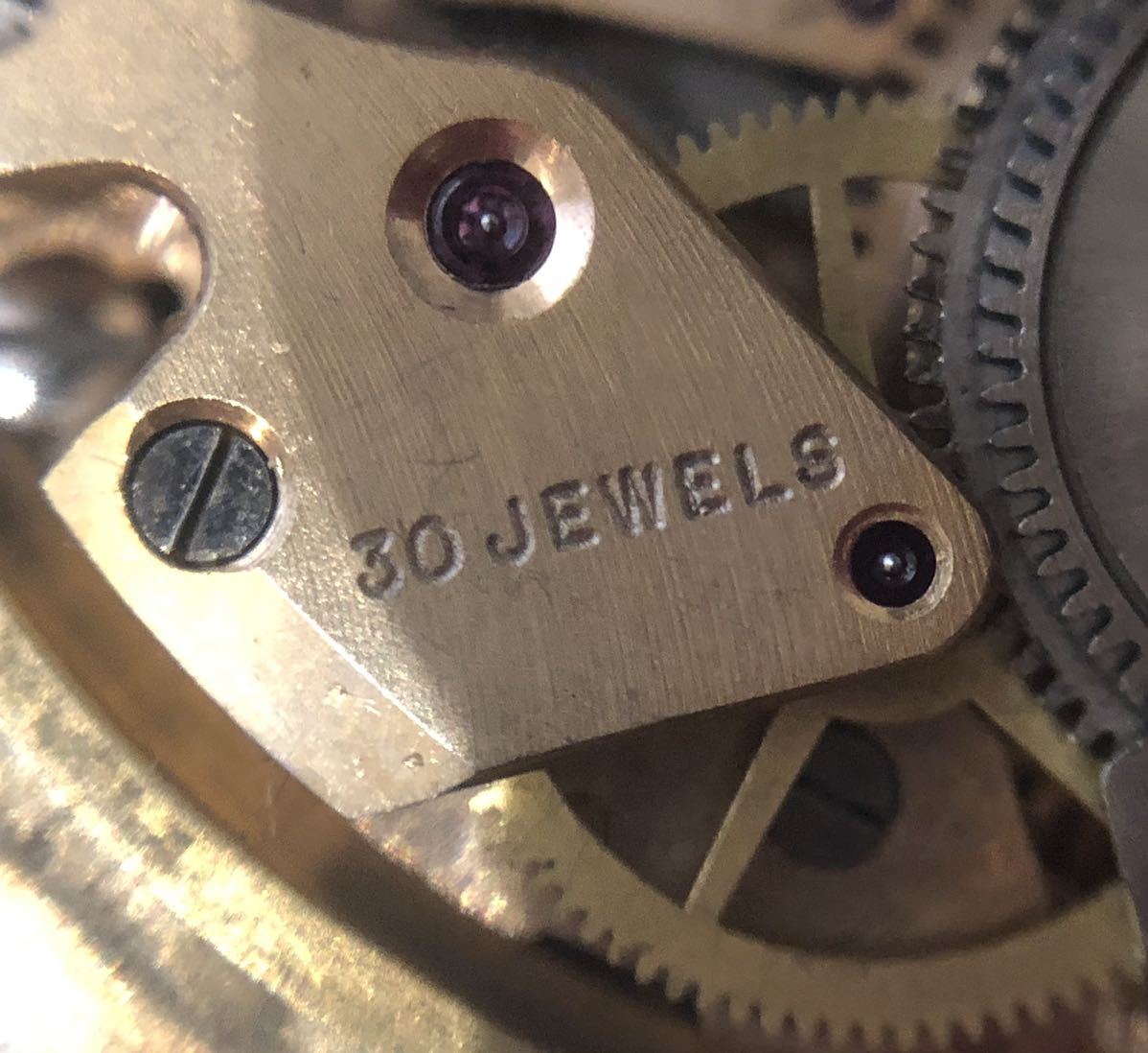 【稼働品】ビューレン スーパースレンダー AUTOMATIC 自動巻 シルバー文字盤 デイト メンズ腕時計ケース 30JEWELS ヴィンテージ _画像8