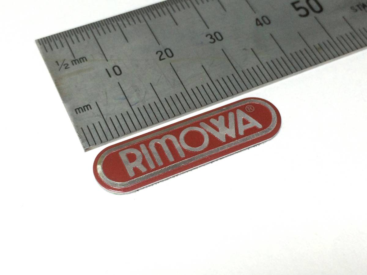 リモワ 横幅33mm アルミロゴシール レッド（LOGO33AL-OR）_画像7